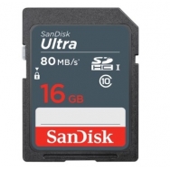 SecureDigital 16GB SanDisk SDHC Class 10 UHS-I Ultra 80MB/s